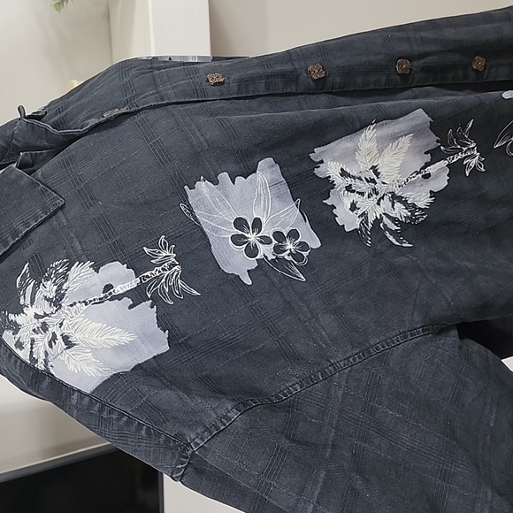 Jamaica Jaxx Authentic Island Style Short Sleeve Button Down Shirt - Picture 5 of 10